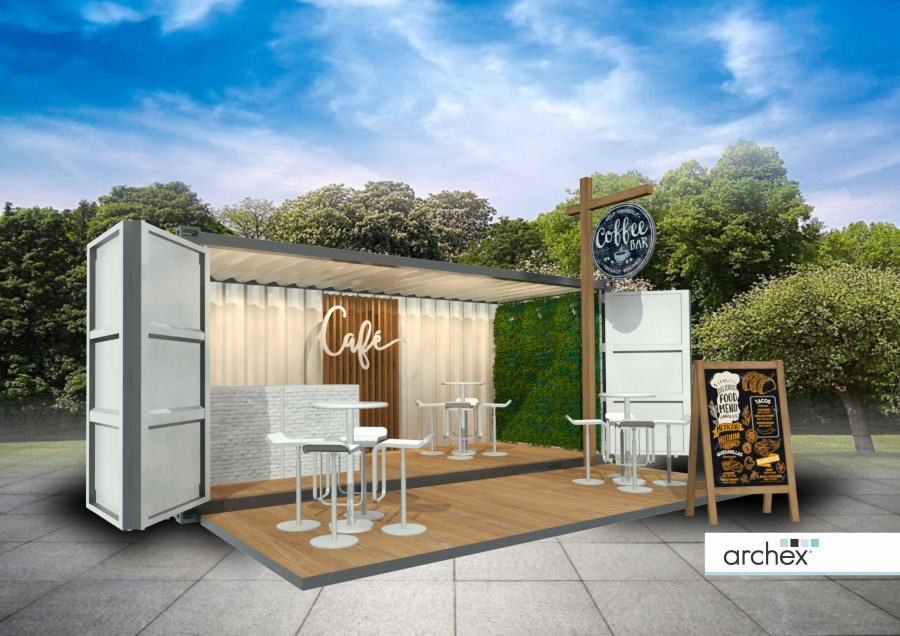 archex container coffee bar
